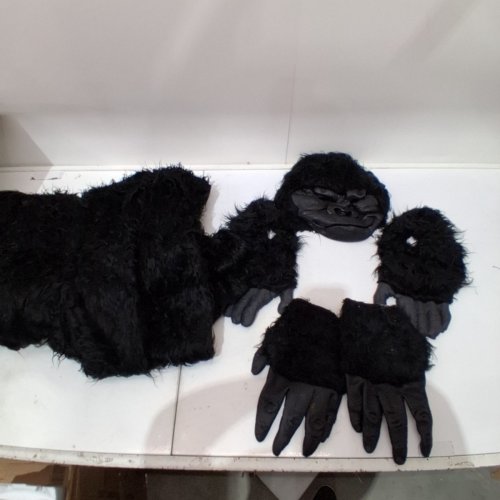 6PC UNISEX ADULT CALIFORNIA COSTUMES GORILLA SUIT COSTUME - OSFM - BLACK image 2