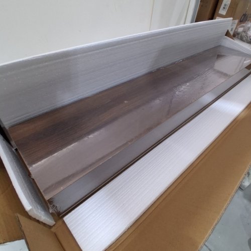2PK DREAMLAND FLAOTING PICTURE LEDGE SHELF WITH LIP - 48" - WALNUT image 2