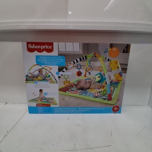 FISHER-PRICE 3-IN-1 RAINFOREST SENSORY GYM BABY PLAYMAT - 30.3" X 32.3" - ASSORTED COLORS (MODEL: HJW08) image 3