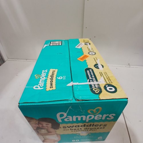 80PK PAMPERS SWADDLERS DIAPERS - SIZE 6 image 3