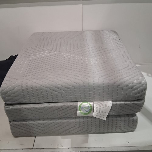 CERTIPUR-US TRI FOLDING FOAM POLYESTER BLEND MATTRESS PAD - 75" X 38" X 3" - GREY image 2