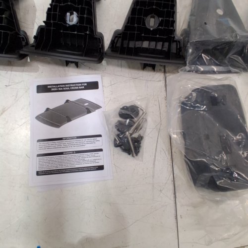 2PC ANTI-THEFT ROOF RACK CROSS BARS, 2020-2025 KIA SOUL - BLACK (MODEL: OD1812) image 3