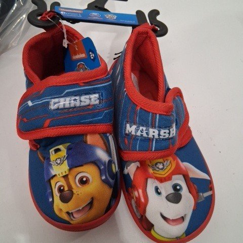 KIDSPAW PATROL SLIP-ON SHOES - SIZE 5/6 - BLUE AND RED image 2