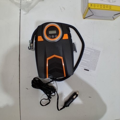 PIWAAL MULTIFUNCTIONAL AIR COMPRESSOR WITH NOZZLE ATTACHMENTS - ORANGE/BLACK (MODEL: YD-767) image 2