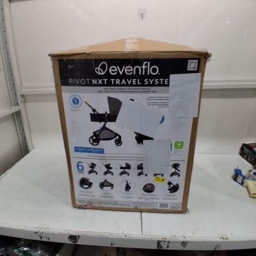 EVENFLO PIVOT NXT TRAVEL SYSTEM WITH LITEMAX NXT INFANT CAR SEAT - MAX WEIGHT 22LBS - SILVERADO GREY (MODEL: TS101412574C) image 7