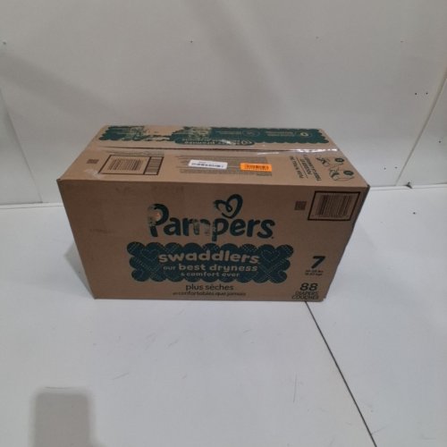 88PK PAMPERS SWADDLERS DISPOSABLE BABY DIAPERS - SIZE 7 - MULTICOLOURED image 2
