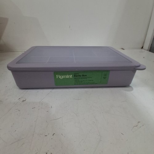 FIGMINT LARGE STAINLESS STEEL SNACK BENTO BOX - PURPLE (STYLE: T2813) image 2