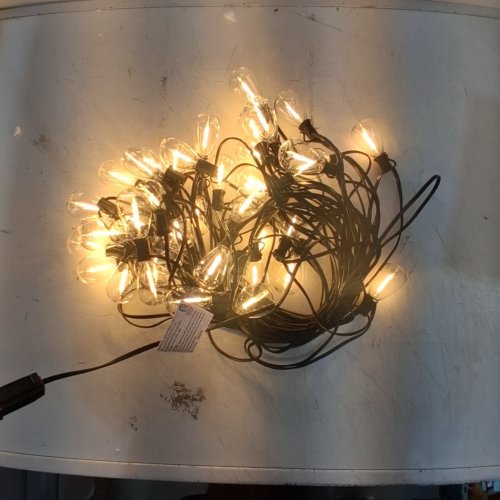 LED COMMERCIAL STRING LIGHT WITH SHATTERPROOF BULBS - 50FT - BLACK (MODEL: GLS-20J2P-E12-S11-100) image 2
