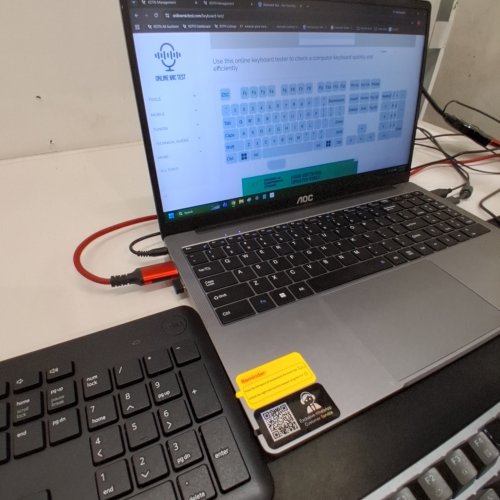 DELL WIRELESS MOUSE AND KEYBOARD SET - BLACK (MODEL: KM3322W) image 2
