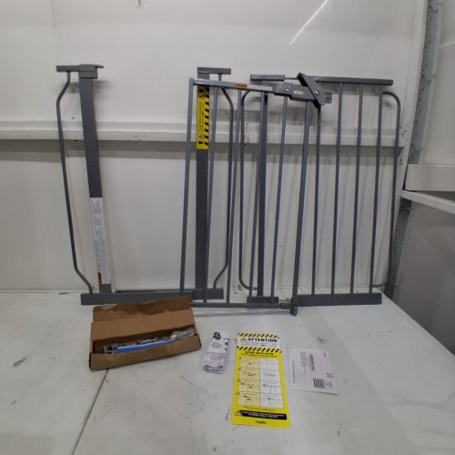 REGALO EASY STEP 49" EXTRA WIDE BABY GATE - 30"X49" - PLATINUM (MODEL: 1164 EP DS) image 2