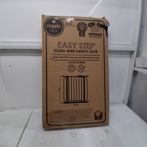 REGALO EASY STEP 49" EXTRA WIDE BABY GATE - 30"X49" - PLATINUM (MODEL: 1164 EP DS) image 4