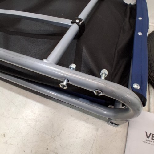 VEVOR FOLDABLE PET BIKE TRAILER - 33.27" X 28.54" X 56.69"- BLACK & BLUE - (MODEL: DT815) image 4