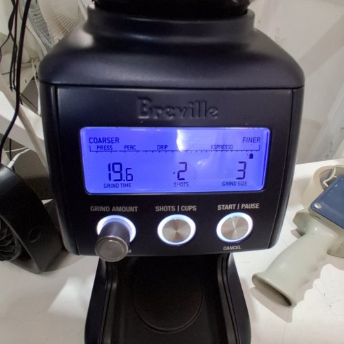 BREVILLE THE SMART GRINDER PRO DIGITAL COFFEE GRINDER - 18OZ HOPPER - DAMSON BLUE (MODEL: BCG820DBLXL/C) image 2