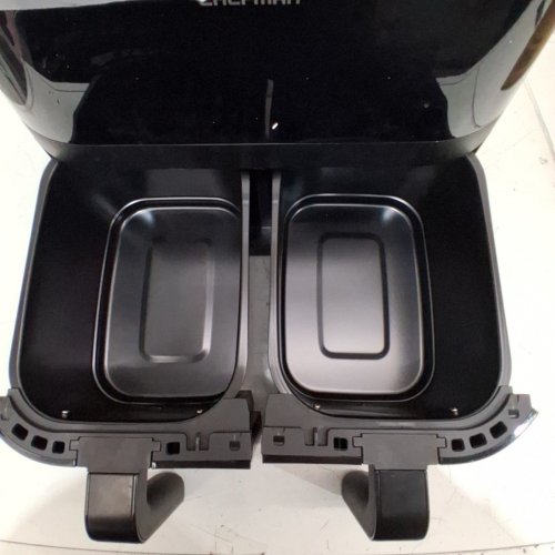 CHEFMAN TURBOFRY TOUCH DUAL WINDOW AIRFRYER - 6QT - BLACK (MODEL: RJ38-SQPF-3TDB-2W-CA) image 4