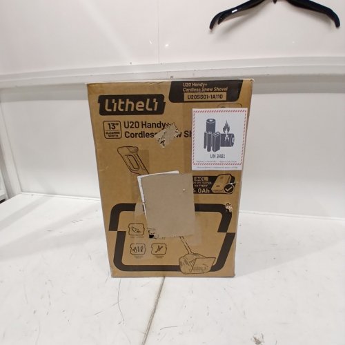 LITHELI U20 LIGHTWEIGHT CORDLESS BATTERY OPERATED SNOW THROWER - 13" - 20V 4AH - ORANGE/WHITE (MODEL: U20SS01-0A110 / EGT090040) image 5