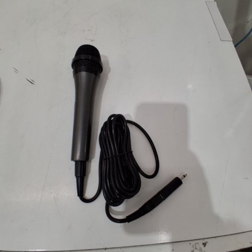 SINGING MACHINE WIRED DYNAMIC KARAOKE MICROPHONE - 6.3MM JACK WITH 3.5MM ADAPTER - 10.5FT CABLE - BLACK (MODEL: SMM-205) image 2