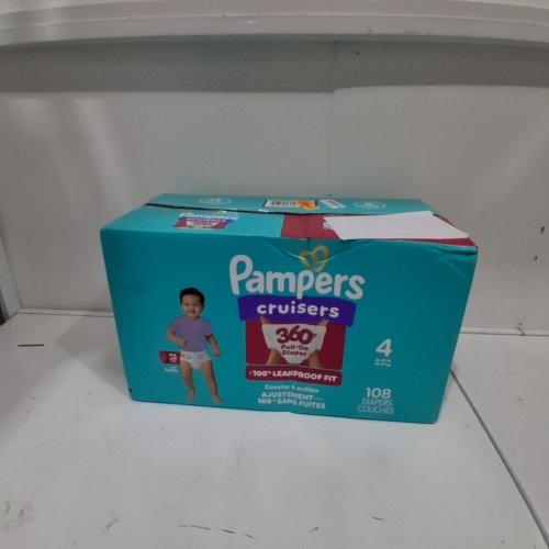 108PK PAMPERS CRUISERS DISPOSABLE BABY DIAPERS - SIZE 4 image 4