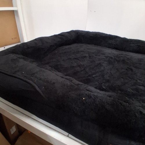EHEYCIGA MEMORY FOAM WATERPROOF ORTHOPEDIC BED FOR DOG WITH SIDES AND NON-SLIP BOTTOM WASHABLE AND REMOVABLE COVER - XL - BLACK image 4