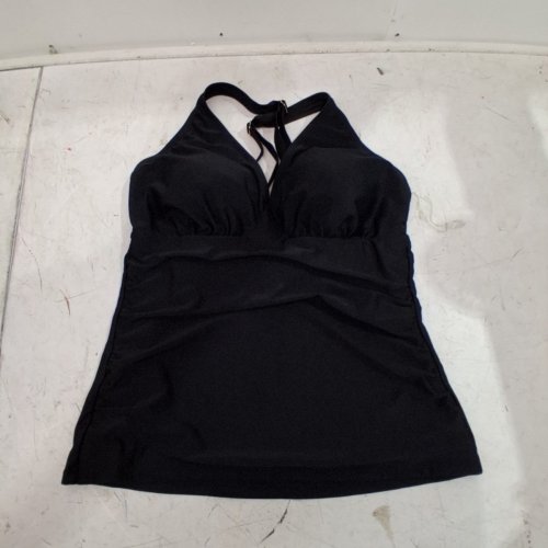 WOMEN'S CAPTIVIA TANKINI HALTER SWIMSUIT TOP - MEDIUM - BLACK (STYLE: 50940636) image 2
