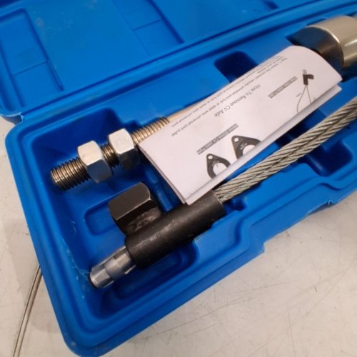 DPTOOL INNER CV JOINT PULLER REMOVAL TOOL SLIDE HAMMER CV AXLE PULLER SET - 19.5" - SILVER/ BLACK (MODEL: L9004A) image 5