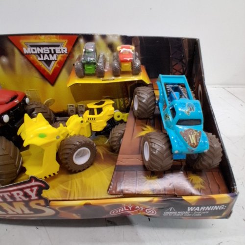 5PK MONSTER JAM COUNTRY JAMS MINI MONSTER TRUCK TOYS - MULTICOLOR image 3