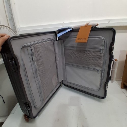 ROPLUS ALUMINIUM FRAME CARRY-ON LUGGAGE WITH SMOOTH JELLY WHEELS - 21" - CHARCOAL (MODEL: 5588B) image 3