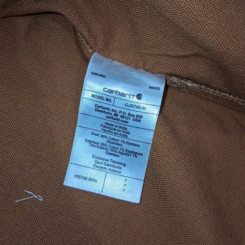 MEN'S CARHARTT RUGGED FLEX DUCK BERWICK JACKET - SMALL - CARHARTT BROWN (STYLE: OJ5748-M) image 2