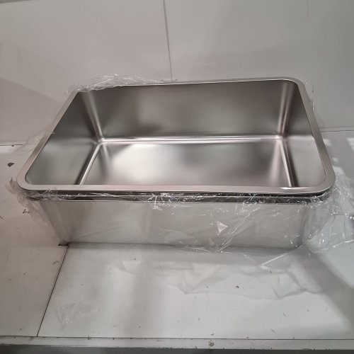 3PK BARTUKE STAINLESS STEEL LITTER BOX - 27.6" X 19.7" X 8" - SILVER image 2