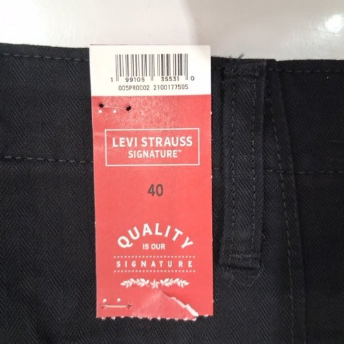 MENS LEVI STRAUSS SIGNATURE LOOSE CARGO SHORTS - 12" INSEAM - 40 - BLACK (STYLE: 005PR0002) image 3