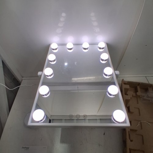 SHEFFIELD LABS BROADWAY HOLLYWOOD-STYLE LED VANITY MIRROR - 14" X 18" - WHITE - (MODEL:MR6012) image 2
