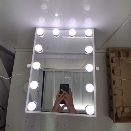 SHEFFIELD LABS BROADWAY HOLLYWOOD-STYLE LED VANITY MIRROR - 14" X 18" - WHITE - (MODEL:MR6012) image 3