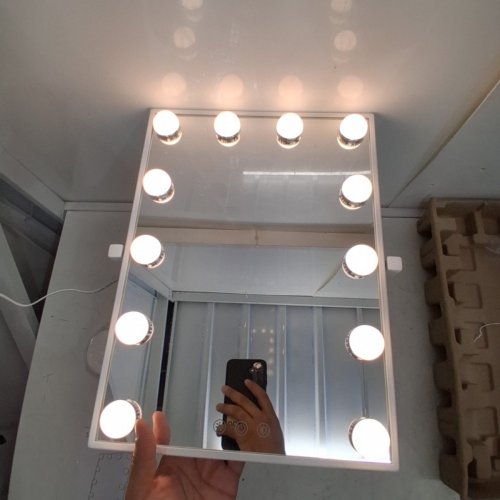 SHEFFIELD LABS BROADWAY HOLLYWOOD-STYLE LED VANITY MIRROR - 14" X 18" - WHITE - (MODEL:MR6012) image 4