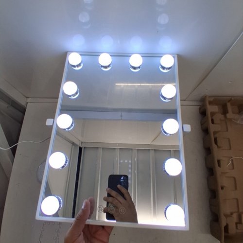 SHEFFIELD LABS BROADWAY HOLLYWOOD-STYLE LED VANITY MIRROR - 14" X 18" - WHITE - (MODEL:MR6012) image 5