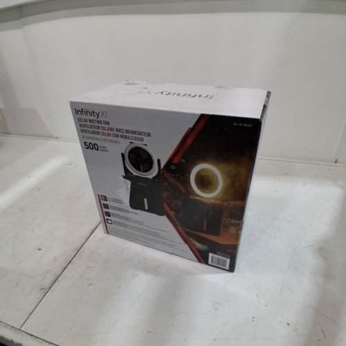 INFINITY X1 SOLAR MISTING FAN - 500LM - BLACK (MODEL: 1985328) image 6