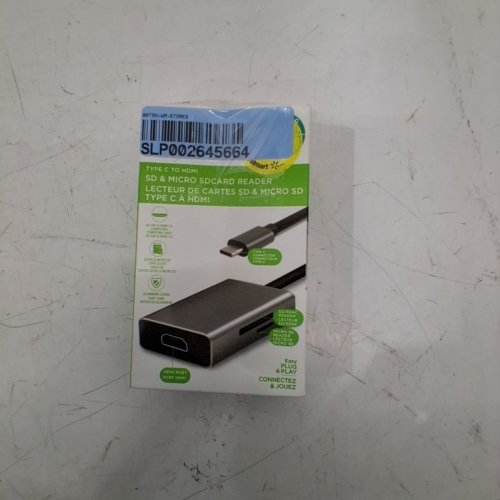VIVITAR USB-C TO 4K HDMI AND MICRO SD/FULL SD READER/ADAPTER - SILVER - (MODEL: VIVRW7203-NOC-FR) image 3