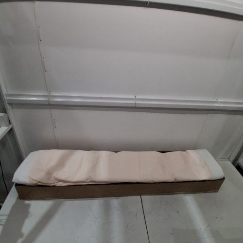 AMAZON BASICS SMART BOX SPRING BED BASE - FULL, 74" X 53" X 7" - WHITE COVER image 2