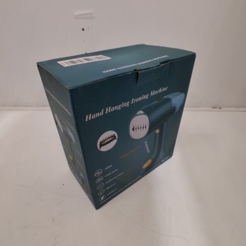 FOLDABLE HAND HANGING IRONING STEAMER MACHINE - 1500W - BLACK (MODEL: DJ.1011) image 2