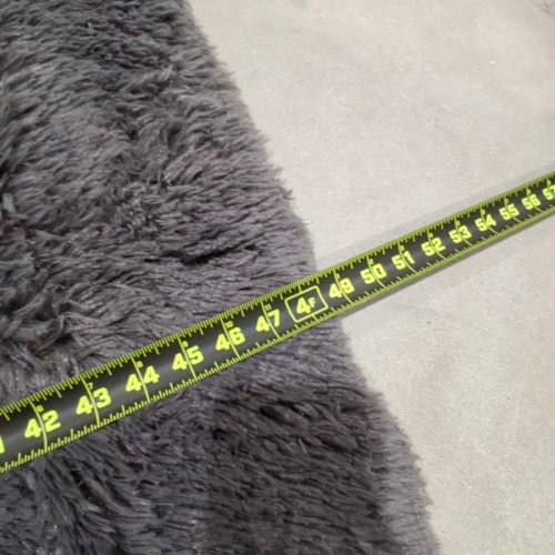 FLUFFY RUG RECTANGLE SUPER SOFT FUZZY AREA RUG - 4FT X 6FT - CHARCOAL image 3