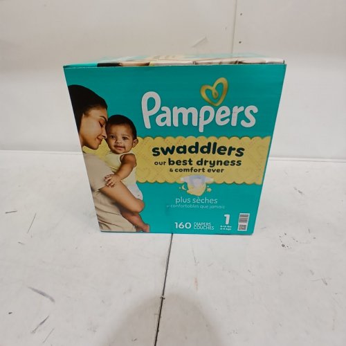 160PK PAMPERS SWADDLERS DIAPERS - SIZE 1 image 2