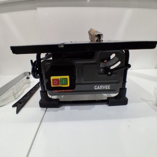 GARVEETECH COMPACT PORTABLE TABLE SAW KIT - 8" 24T BLADE - 3576 RPM - 1474W - STAINLESS STEEL/BLACK image 7