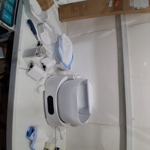 OPEN-TOP AUTOMATIC SELF CLEANING CAT LITTER BOX - WHITE (MODEL: CH-ICB026) image 3