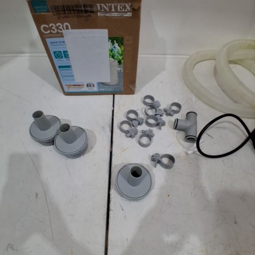 INTEX C330 KRYSTAL CLEAR CARTRIDGE FILTER PUMP FOR ABOVE GROUND POOLS - 330GPH - GREY (MODEL: FP601) image 6