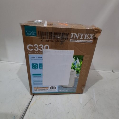 INTEX C330 KRYSTAL CLEAR CARTRIDGE FILTER PUMP FOR ABOVE GROUND POOLS - 330GPH - GREY (MODEL: FP601) image 7