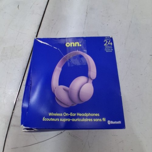 ONN WIRELESS BLUETOOTH ON-EAR HEADPHONES - UP 24 HOURS PLAYTIME - PURPLE (MODEL: 100002890) image 3