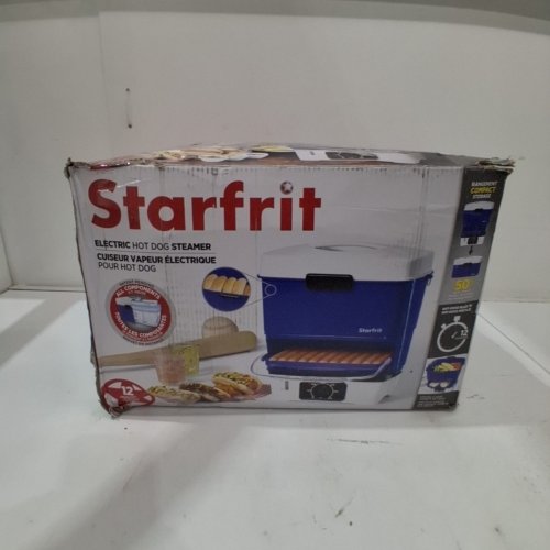 STARFRIT ELECTRIC HOTDOG STEAMER - HOLDS 12 HOTDOGS - BLUE (MODEL: 024730) image 5