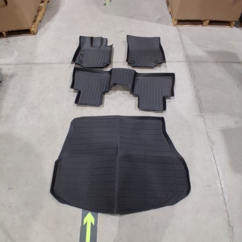 4PC ALL-WEATHER AUTOMOTIVE FLOOR MAT AND CARGO LINER SET - FITS SELECT MODELS - BLACK image 3