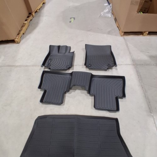 4PC ALL-WEATHER AUTOMOTIVE FLOOR MAT AND CARGO LINER SET - FITS SELECT MODELS - BLACK image 5