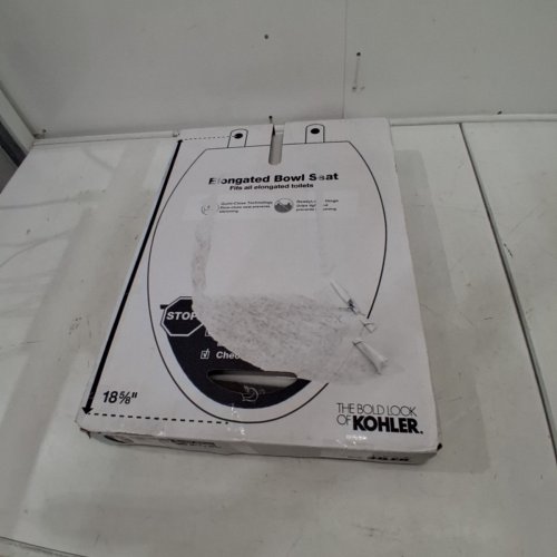 KOHLER CACHET ELONGATED TOILET SEAT - FITS BOWLS 18-5/8" - CREAM WHITE (MODEL: 4636-RL-0) image 4