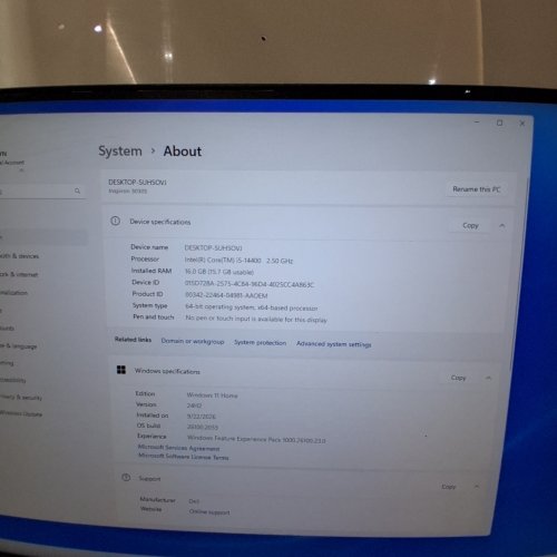 DELL INSPIRON 3030S SMALL DESKTOP COMBO - INTEL CORE I5 14400 PROCESSOR, 16GB DDR5 RAM, 1TB NVME SSD, WIFI, BLUETOOTH, WINDOWS 11 HOME, WITH MOUSE AND KEYBOARD (MODEL: D17S) image 4