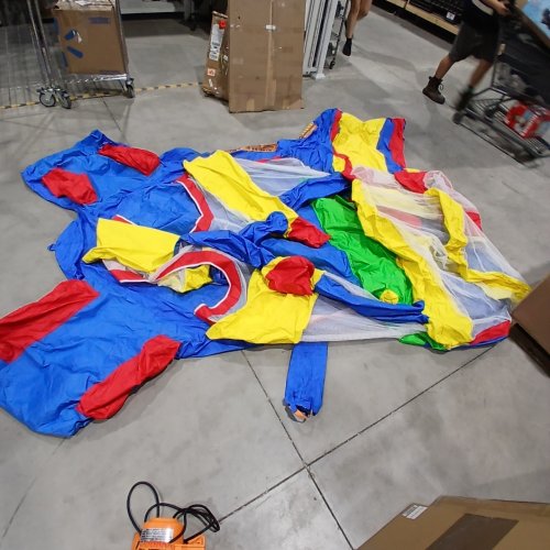 UMBALIR INFLATABLE BOUNCE HOUSE WITH 3 RACING SLIDES AND ULTRA-WIDE CLIMBING WALL INDOOR OUTDOOR CASTLE INFLATABLE TRAMPOLINE - KIDS AGED 3-8 - 12FT X 10FT - BLUE RED AND YELLOW - (MODEL: DFQHS2405229) image 3